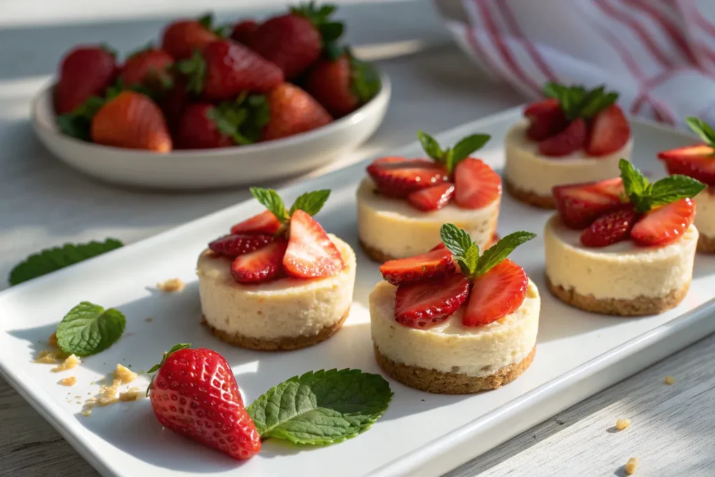Strawberry Cheesecake Bites: A Sweet Story of Tradition and Delight 8 Ingredients for strawberry cheesecake bites
