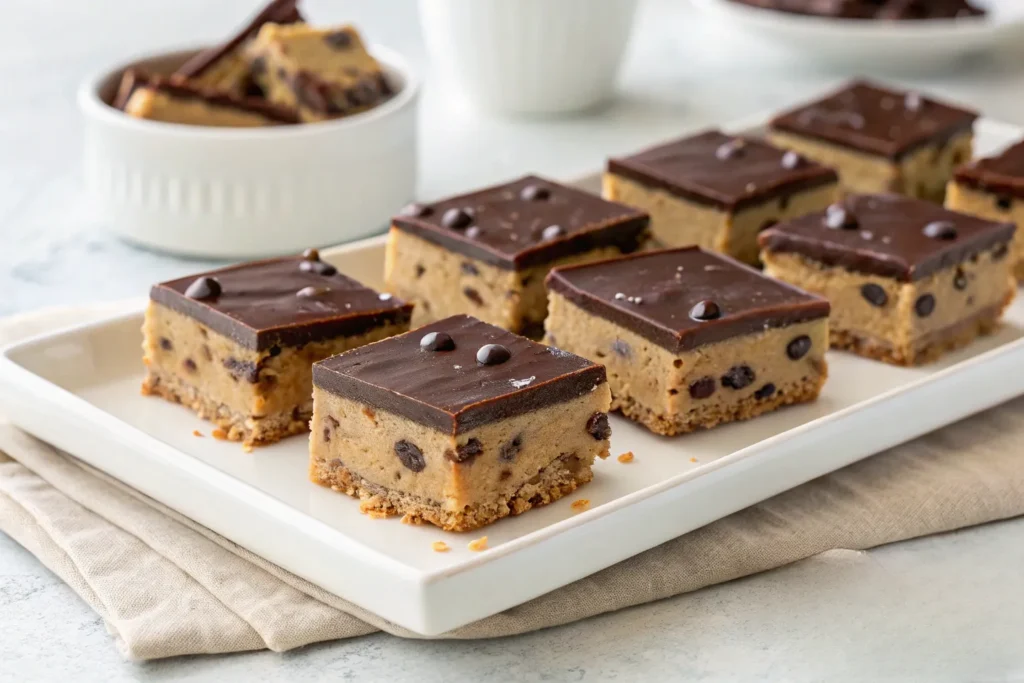 No-Bake Chocolate Chip Cookie Dough Bars: My Family’s Favorite No-Oven Indulgence 8 Serving no-bake cookie dough bars