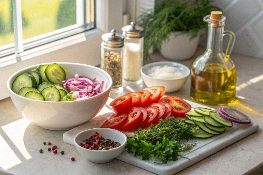 Cucumber Tomato Salad Easy Marinade: Secrets for Irresistible Flavor 6 BHGBD