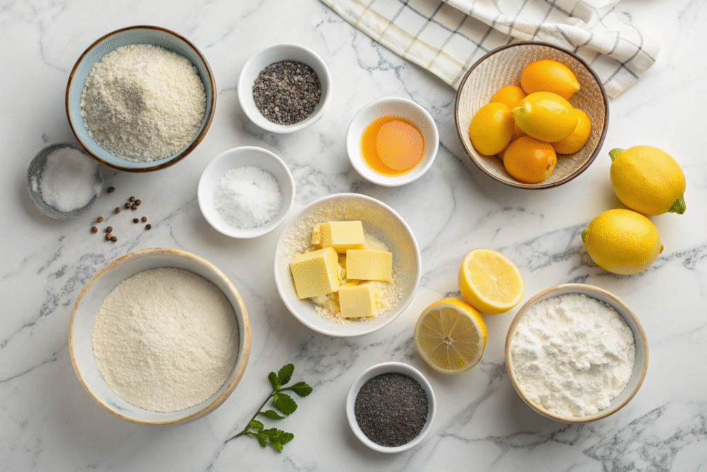 Lemon Poppy Seed Cookies: The Ultimate Soft & Tangy Homemade Cookie Recipe Everyone Loves 6 Lemon poppy seed cookie ingredients