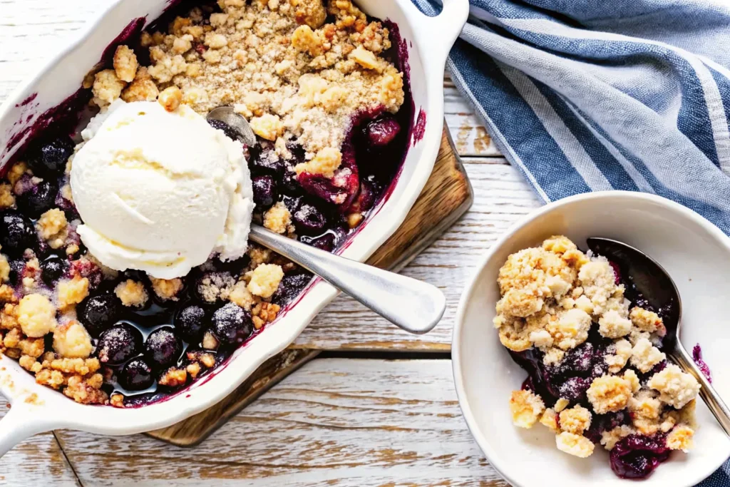 Blueberry Crisp: The Ultimate Recipe for Juicy Berries and a Golden Crunch 6 Blueberry crisp ingredients on counter