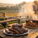 Hot Smoked Baby Back Ribs: Quick Steps to Epic Family Dinners 9 Hot smoked baby back ribs served family style