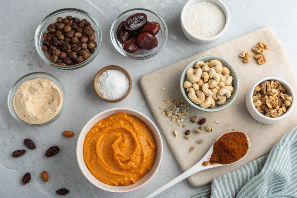 Vegan Pumpkin Cheesecake Bites: The Ultimate No-Bake Fall Dessert for Every Family Table 6 Vegan Pumpkin Cheesecake Bites ingredients