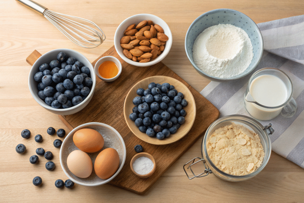Blueberry Almond Clafoutis: An Irresistibly Simple French Dessert for All Seasons 6 Blueberry almond clafoutis ingredients