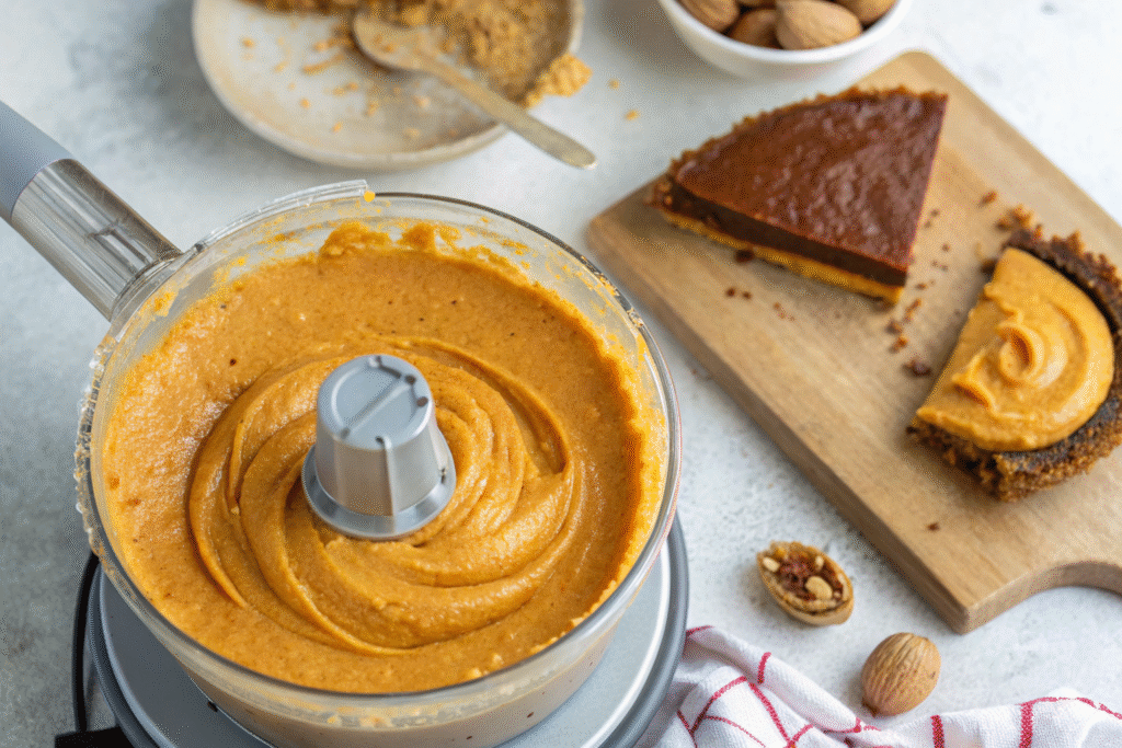 Vegan Pumpkin Cheesecake Bites: The Ultimate No-Bake Fall Dessert for Every Family Table 8 Pumpkin cheesecake filling in blender