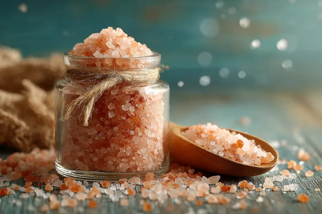 pink salt used in cooking vegetables