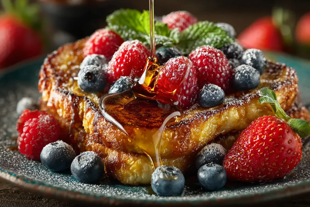 Whisking custard for healthy French toast
