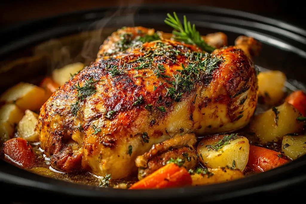 Browning chicken for slow cooker