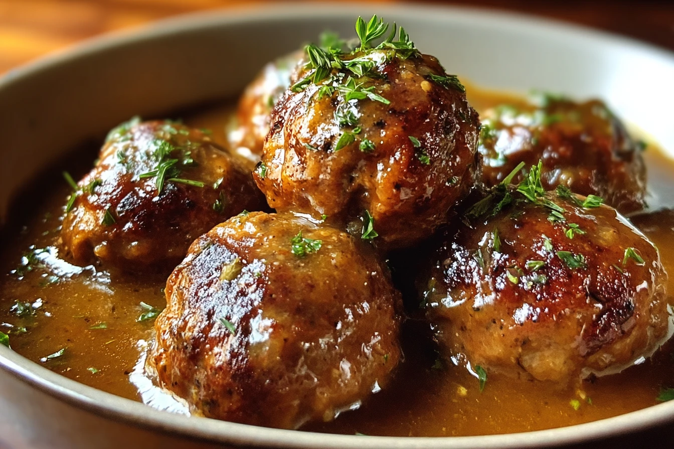 Stuffed Meatballs Guinness Gravy Recipe Easy Guinness Meatballs Ultimate Comfort Food Meatballs Recipe How To Make Stuffed...