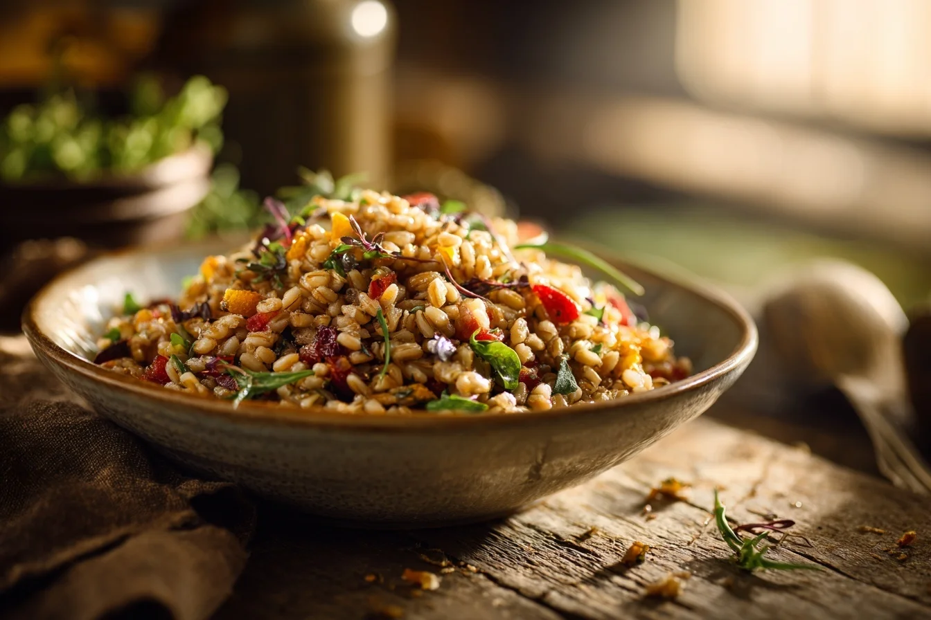 Farro Salad with Pear and Hazelnuts: Easy, Delicious Pleasure 5 0 1 47