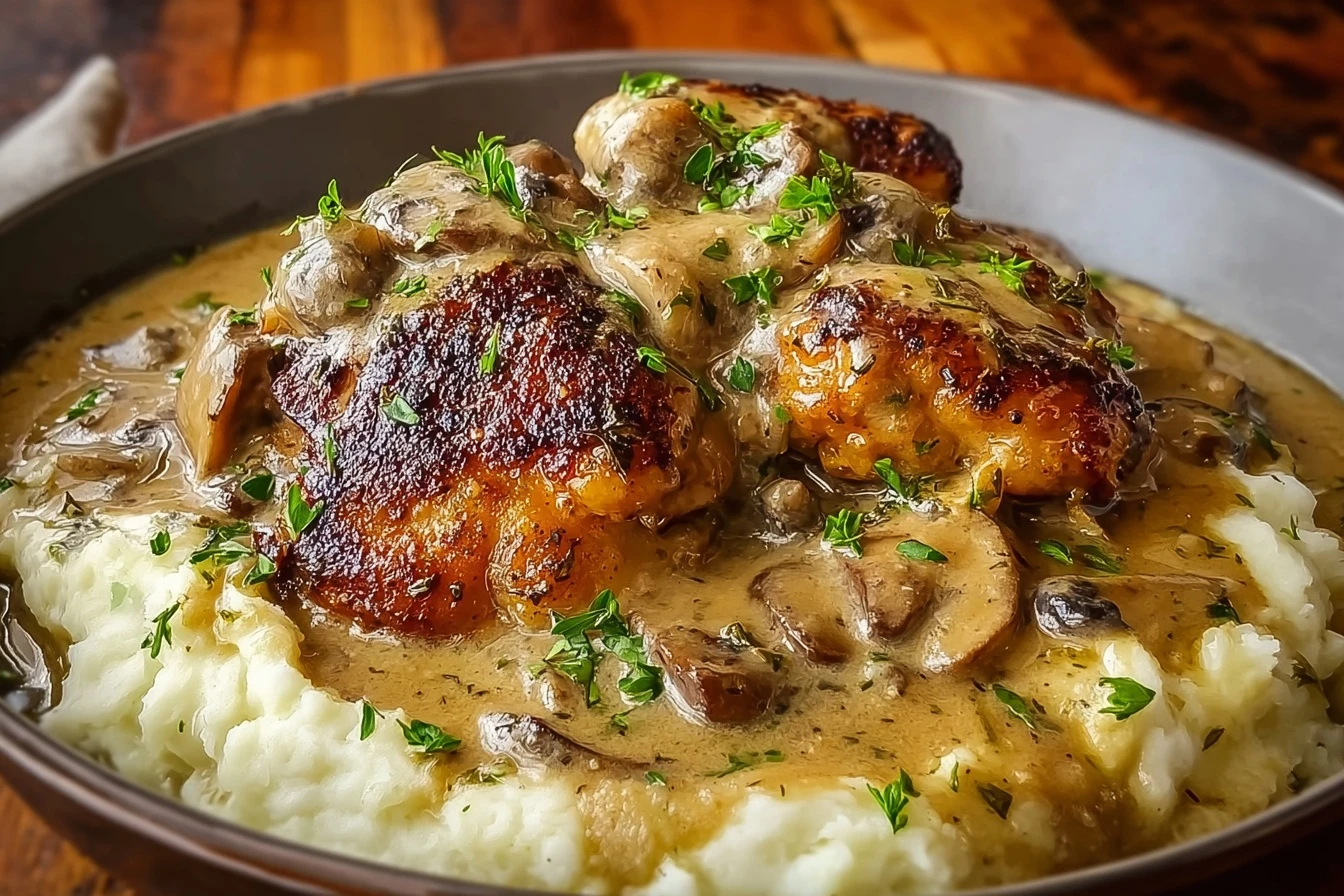 The Ultimate Smothered Chicken Thighs Gravy: A Soul-Warming Comfort Classic 4 Best Smothered Chicken Thighs Gravy Recipe Homemade Smothered Chicken Thighs With Gravy Easy Soul-warming Smothered Chicke...