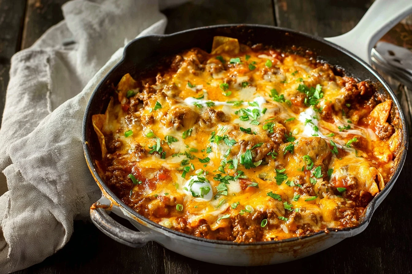 Cheesy Beef Enchilada Skillet 2 Cheesy Beef Enchilada Skillet