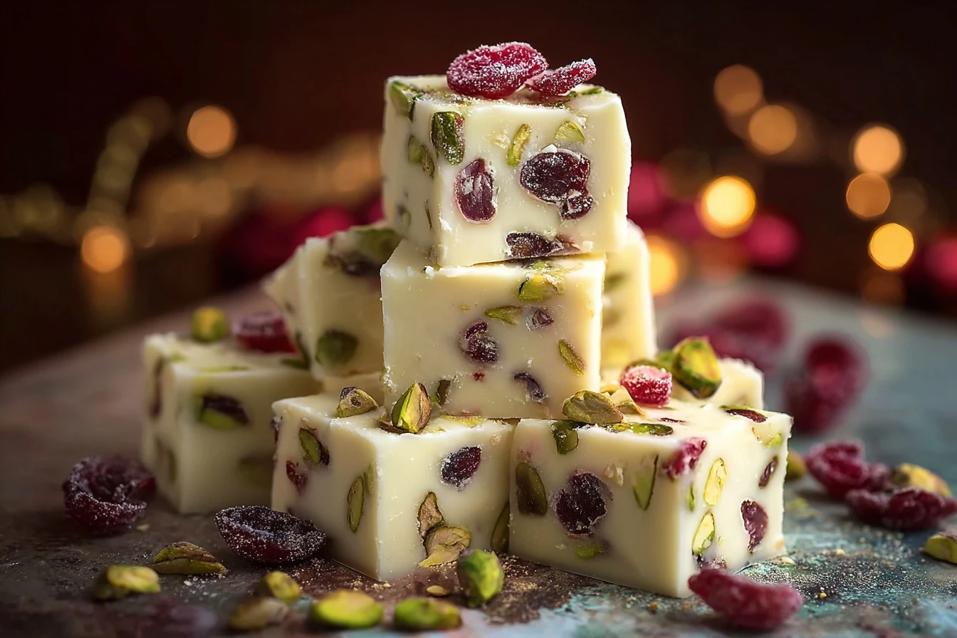 Creamy Keto White Chocolate Fudge Recipe Low Carb White Chocolate Fudge Keto-friendly White Chocolate Fudge Homemade Keto ...