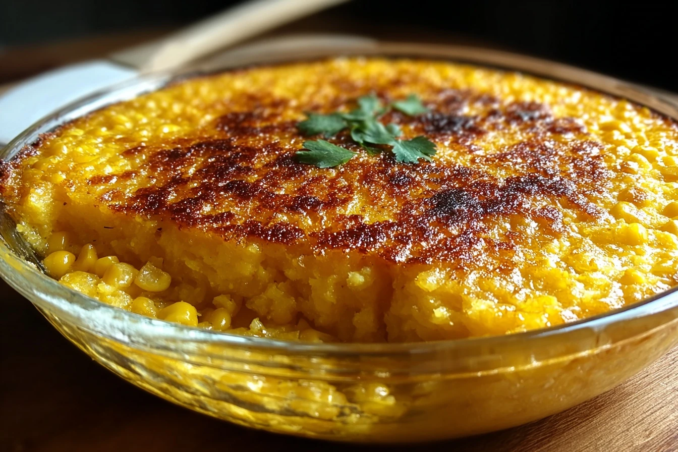 Golden Honeyglazed Corn Casserole Sweet Comfort Delight