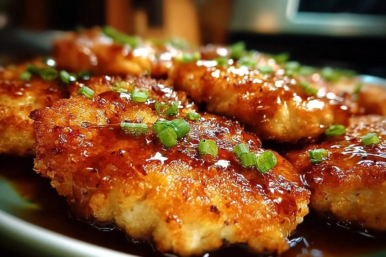 10 Irresistibly Crispy Recipes You Can't Resist Trying 3 A plate of irresistibly crispy fried chicken with golden brown coating and garnished with fresh herbs.