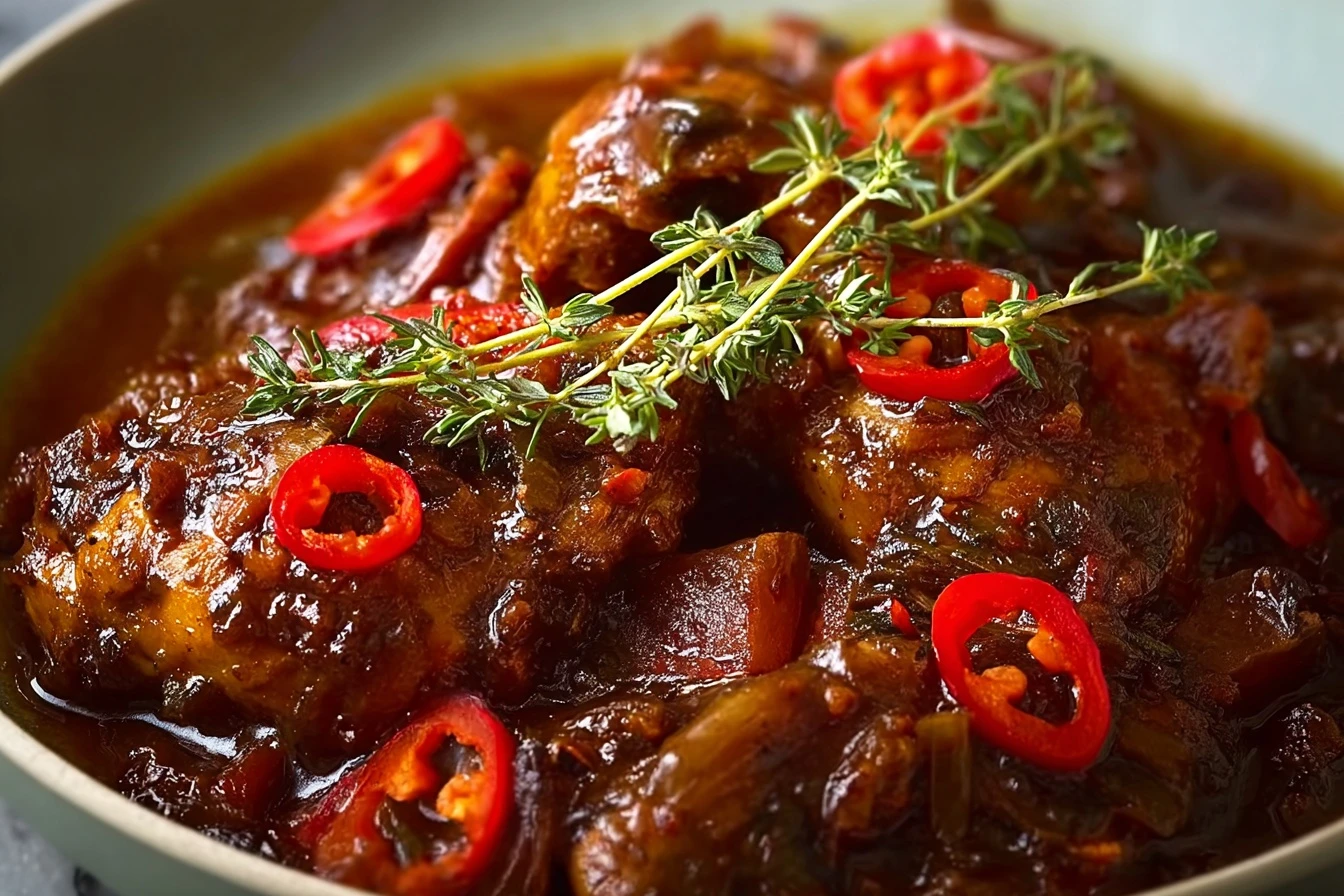 Jamaican Brown Stew Chicken Recipe Authentic Brown Stew Chicken Ingredients How To Cook Brown Stew Chicken Best Spices For...