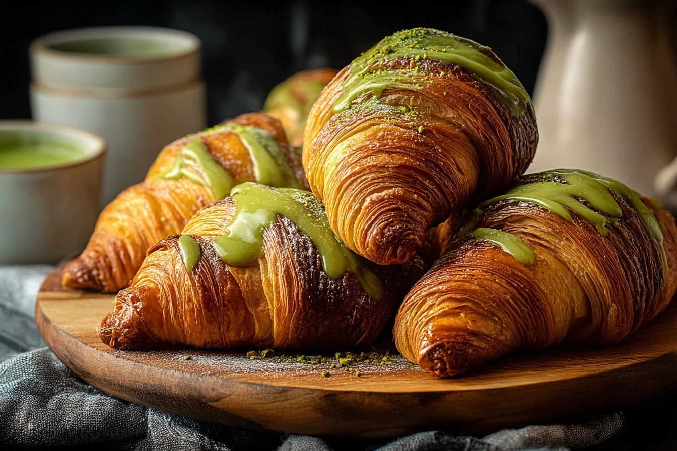 Matcha Croissants
