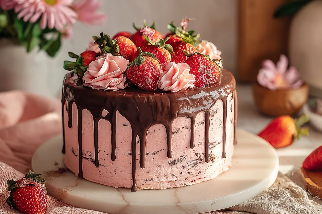 Strawberry Chocolate Cake