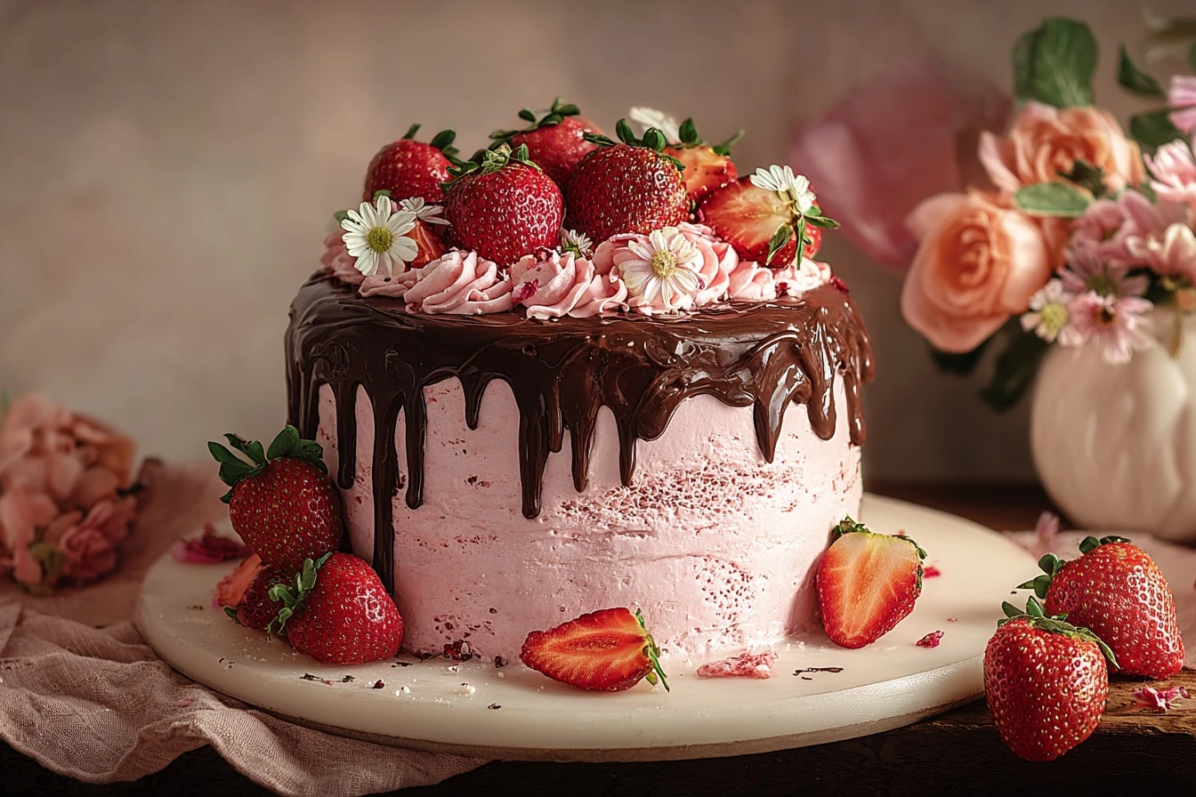 Strawberry Chocolate Cake