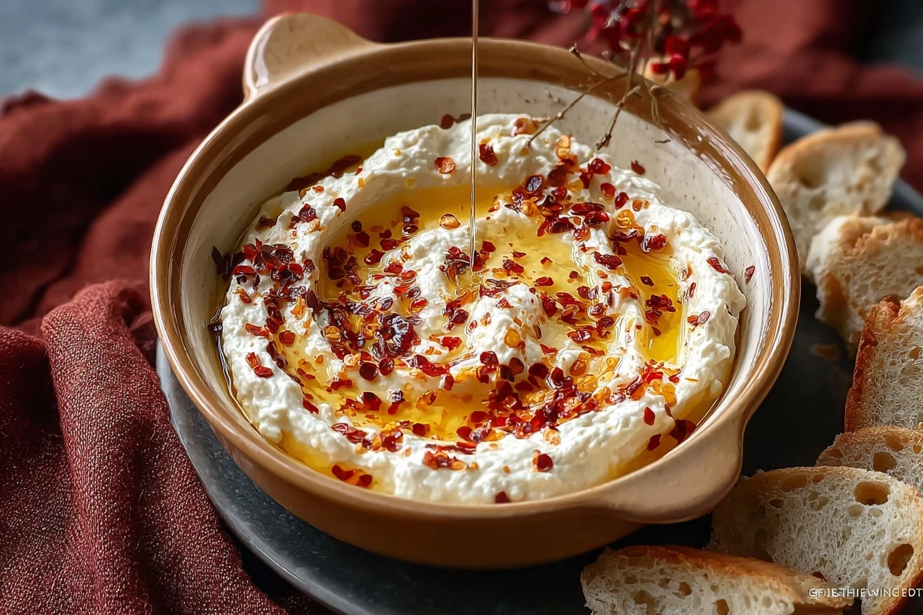 Sweet Spicy Whipped Feta Dip Hot Honey Ultimate