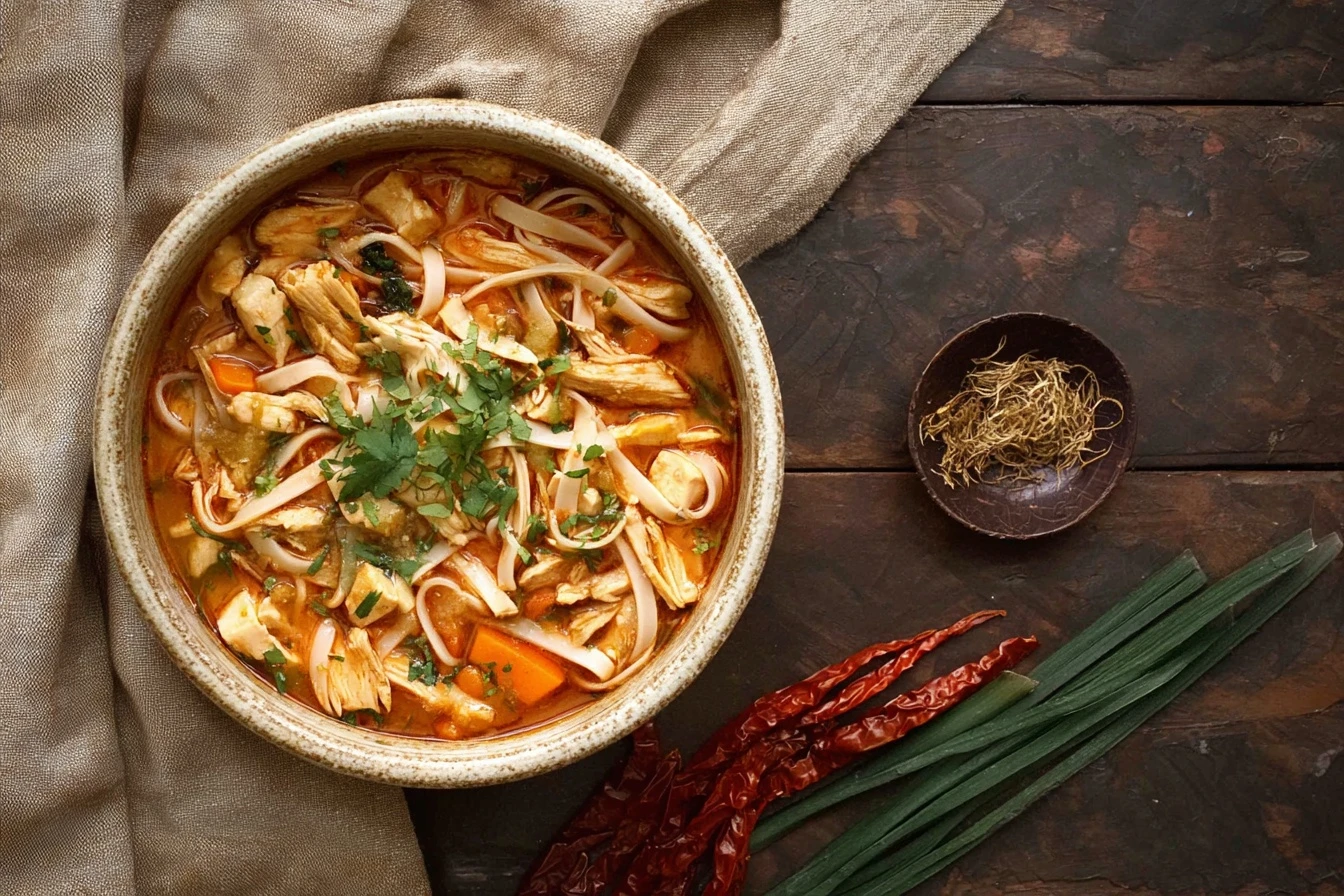 Thai Fusion Chicken Noodle Soup 3 Thai Fusion Chicken Noodle Soup