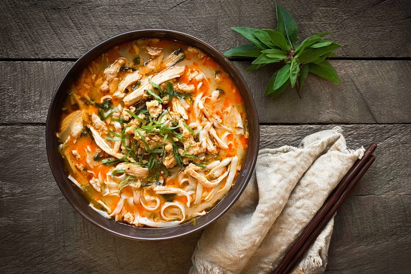 Thai Fusion Chicken Noodle Soup 2 Thai Fusion Chicken Noodle Soup