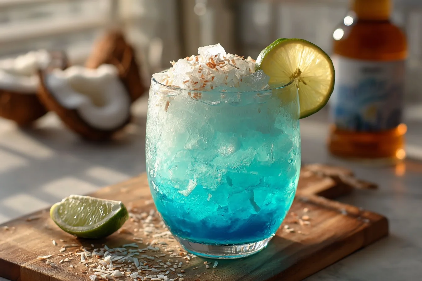 blue lagoon coconut rum cooler middle