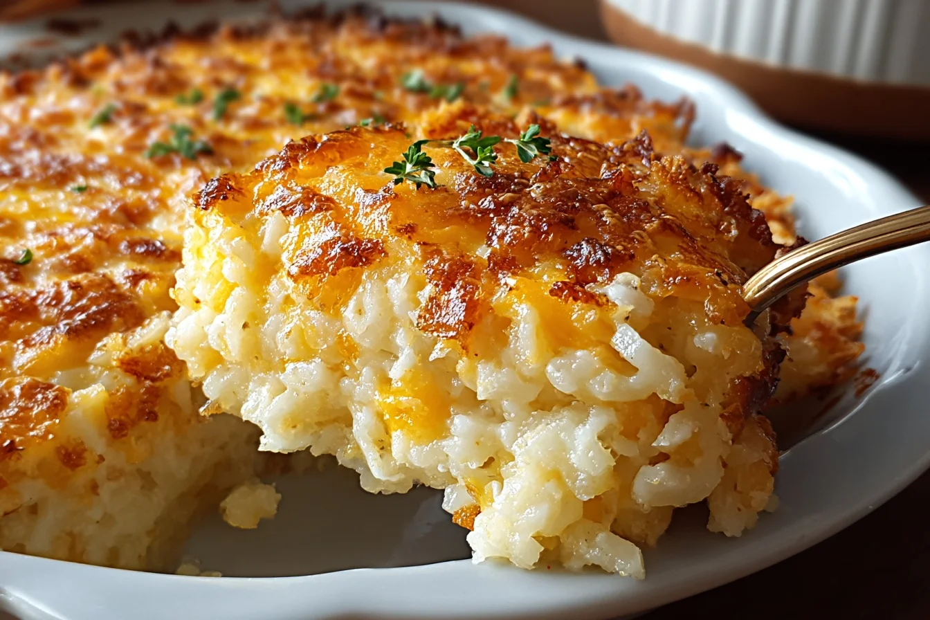 cheesy hash brown casserole end