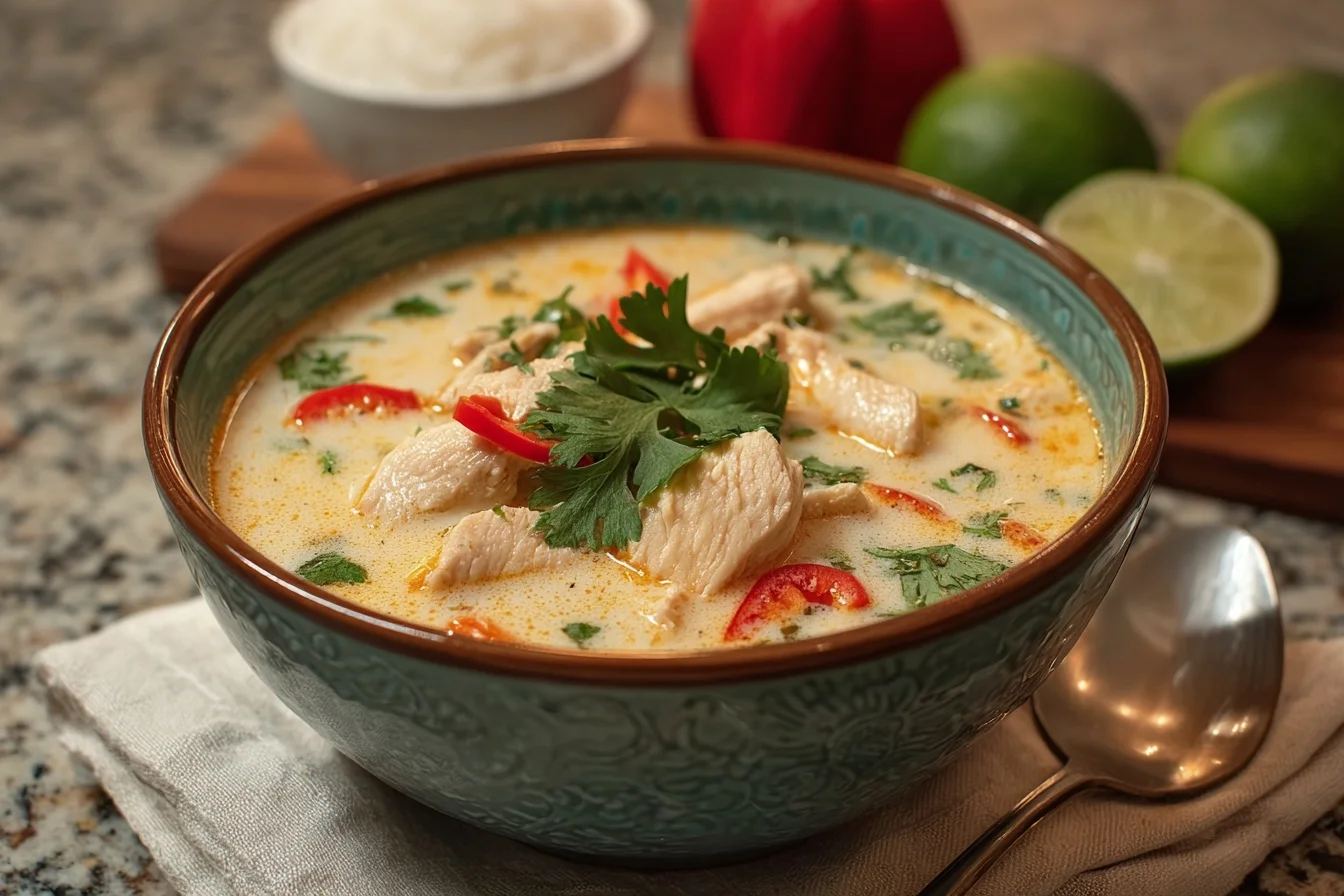 Crockpot Thai Coconut Chicken Soup 5 Crockpot Thai Coconut Chicken Soup