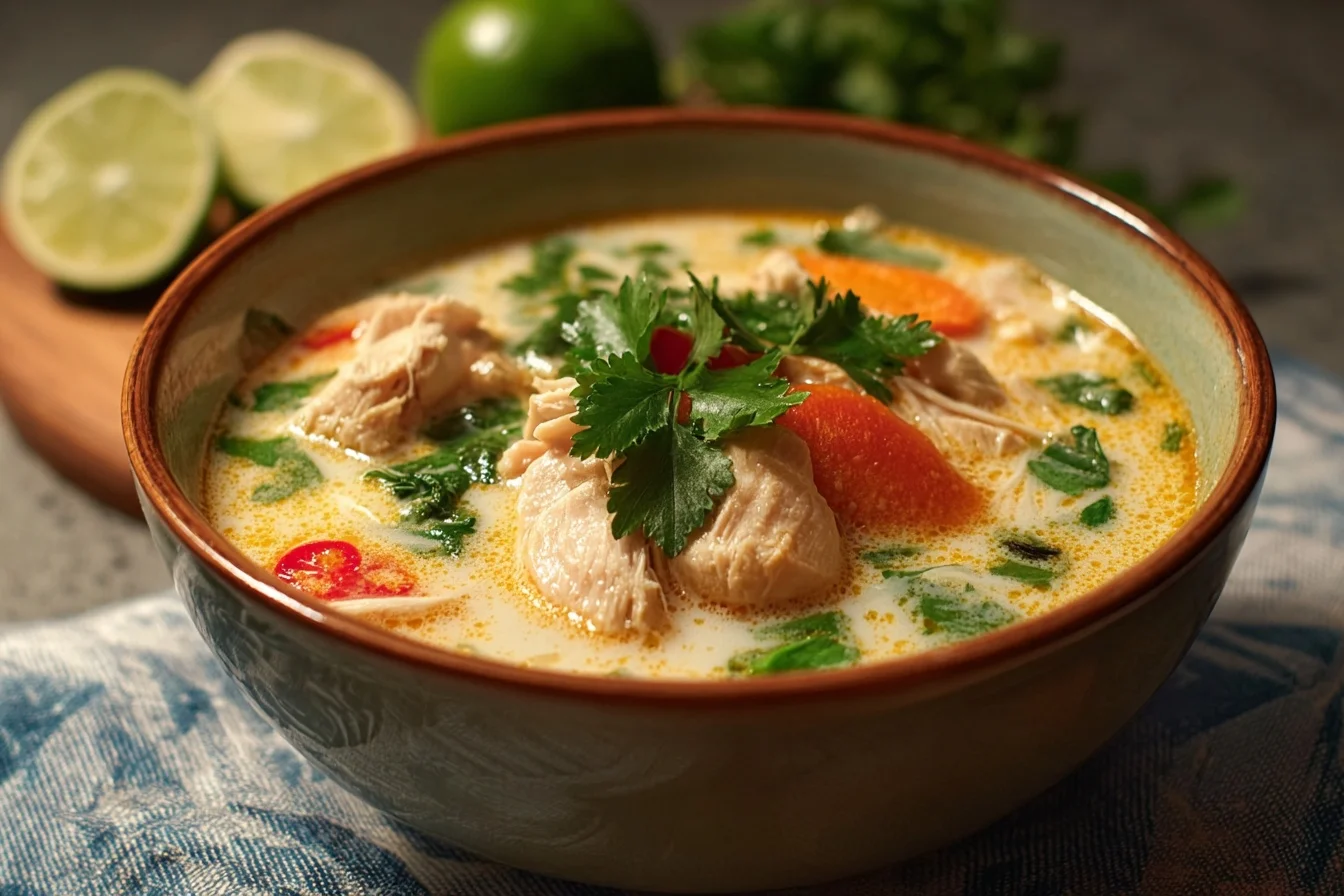 Crockpot Thai Coconut Chicken Soup 3 crockpot thai coconut chicken soup middle 2