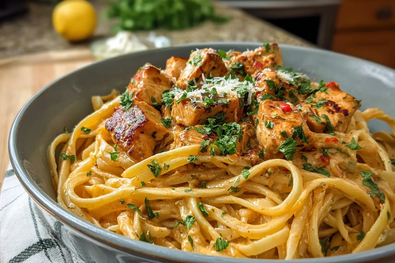 Easy Cowboy Butter Chicken Linguine 2 easy cowboy butter chicken linguine 2 top