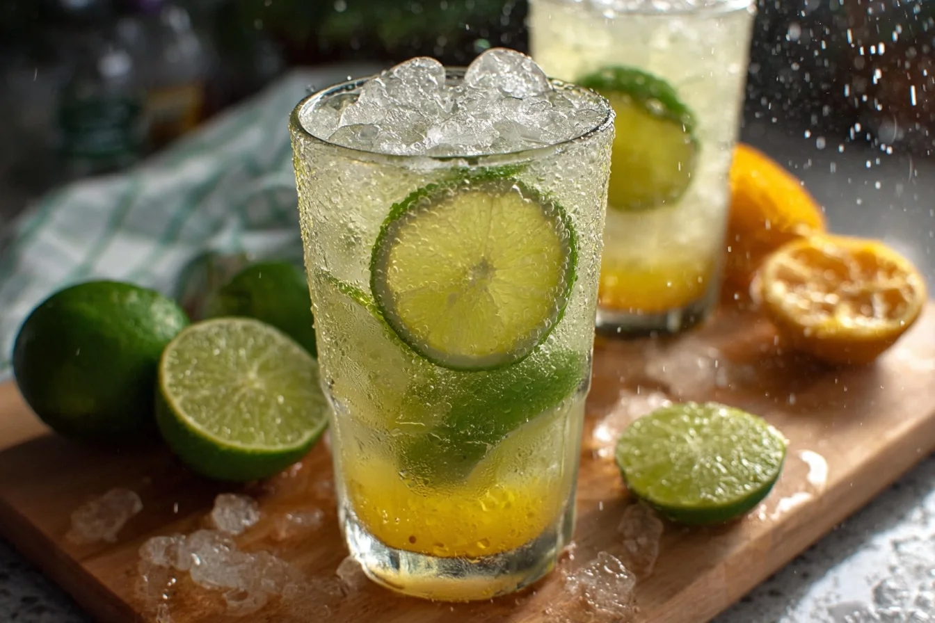 lemon lime tropical vodka cooler end