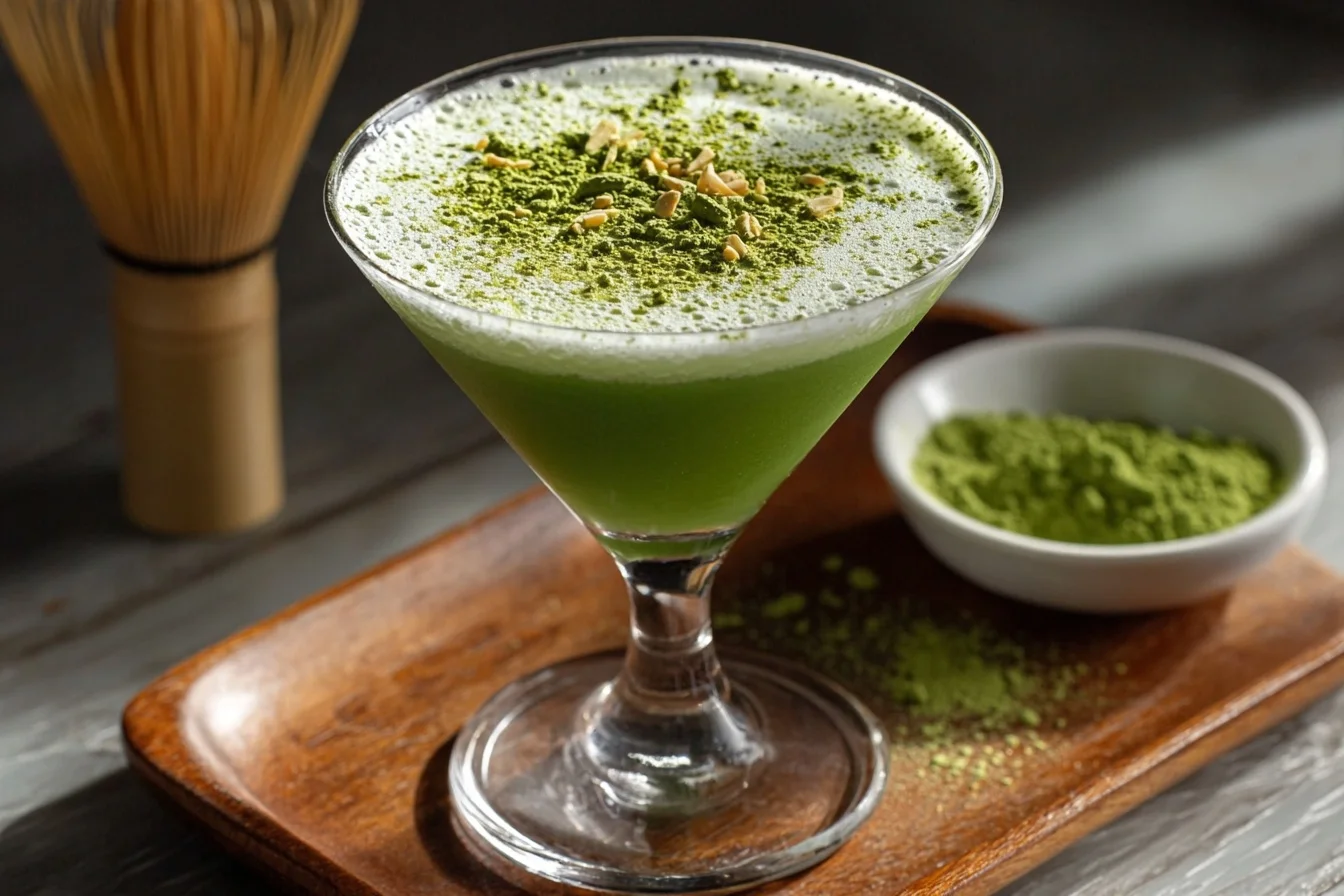matcha martini green tea cocktail end