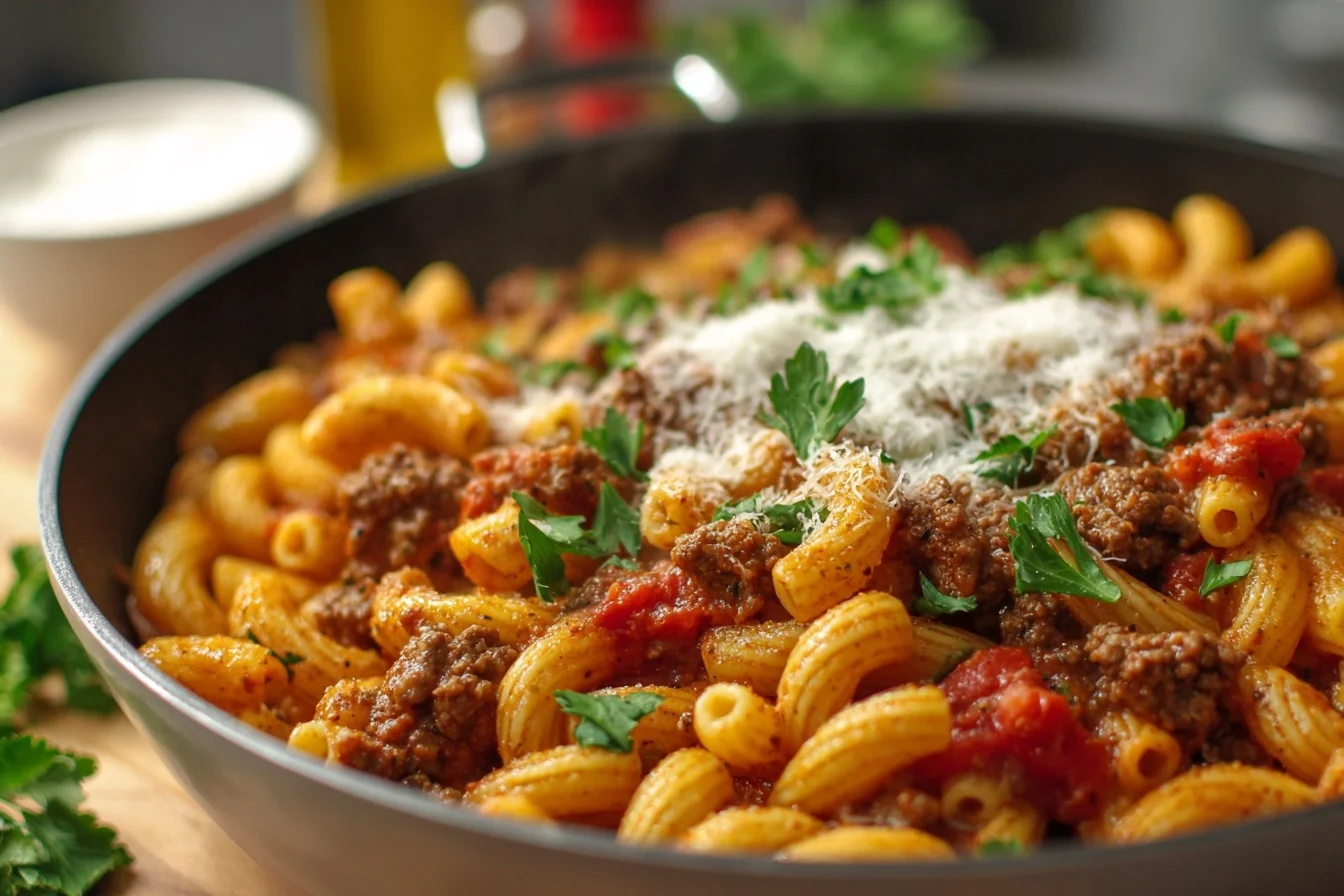 One Pot Beefaroni 2 3 one pot beefaroni 2 middle