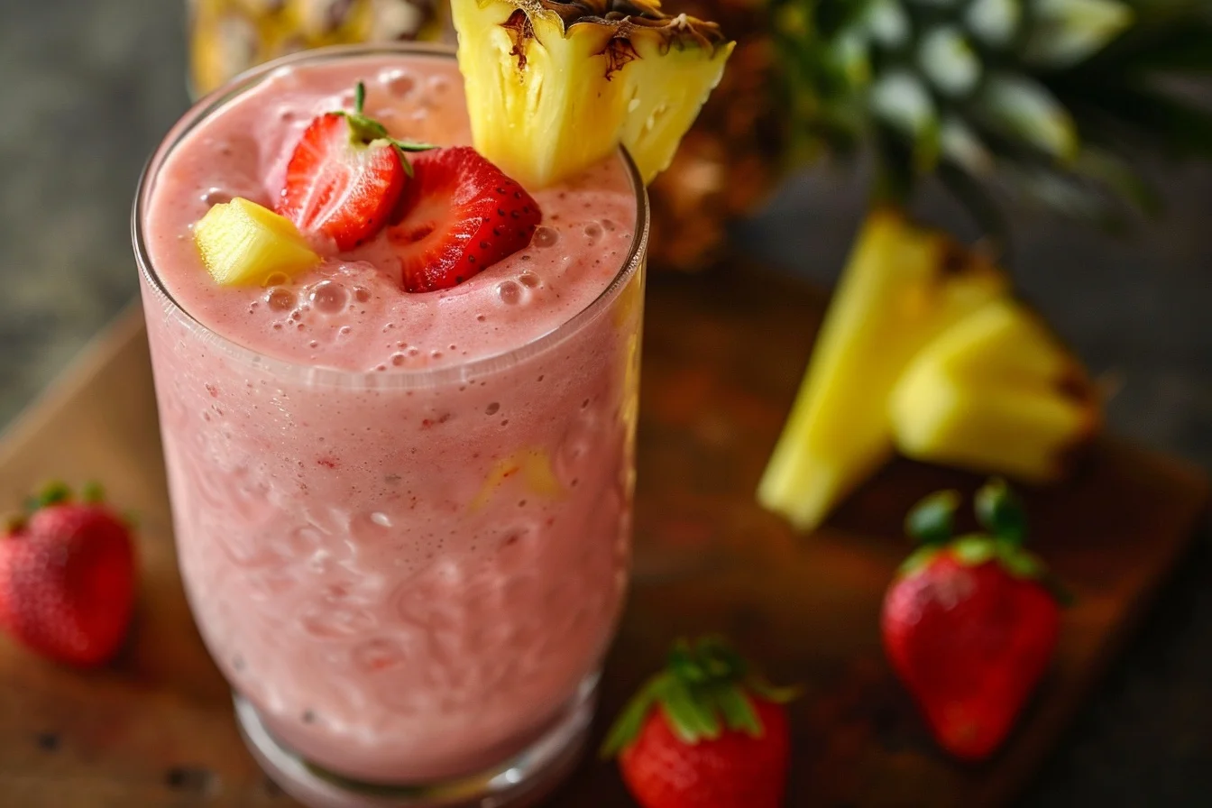 strawberry pi a colada smoothie end 1