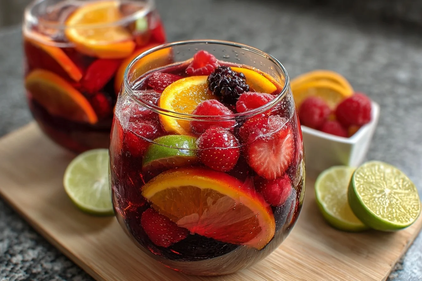 summer berry sangria with citrus zest end