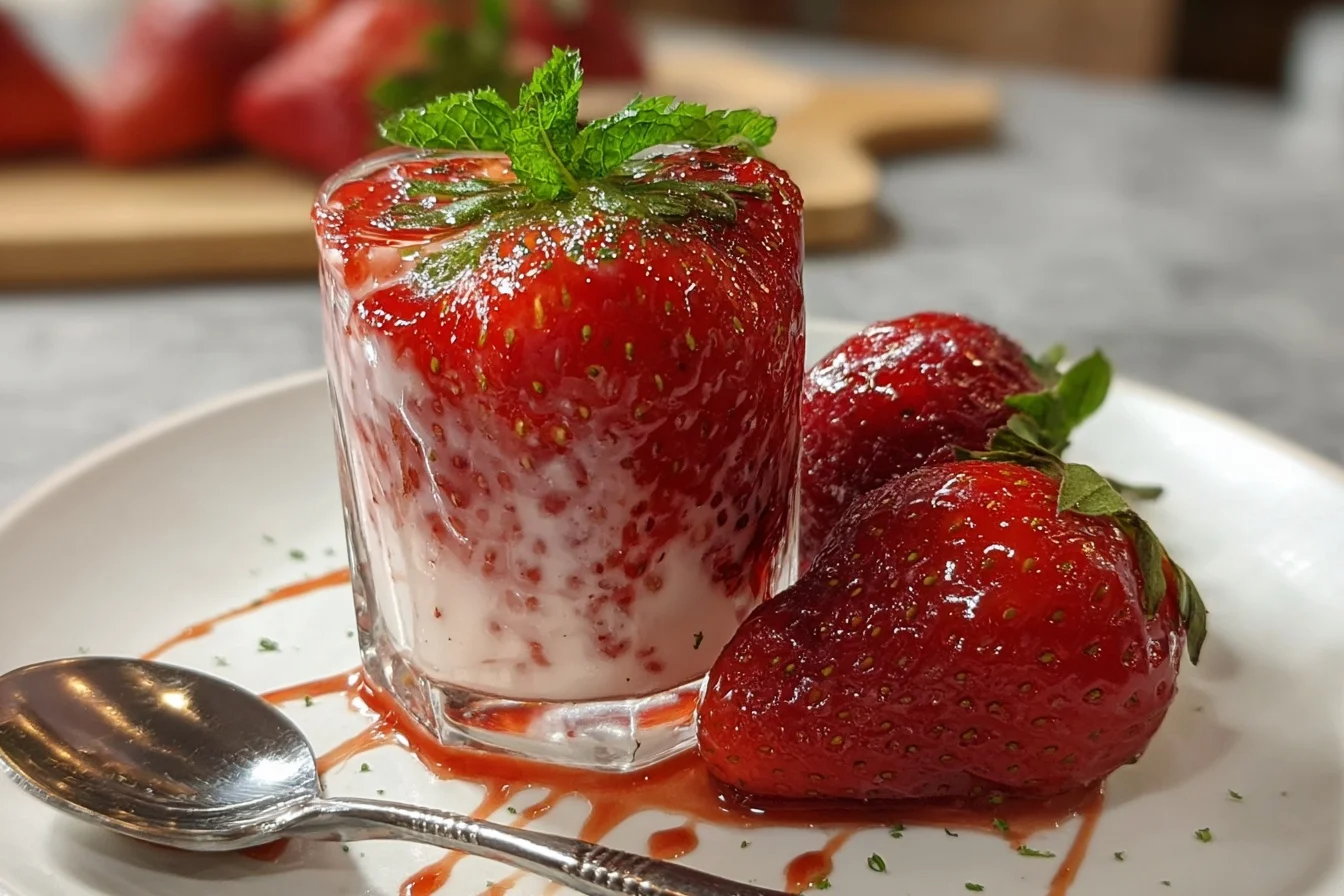 cafe style korean strawberry milk end