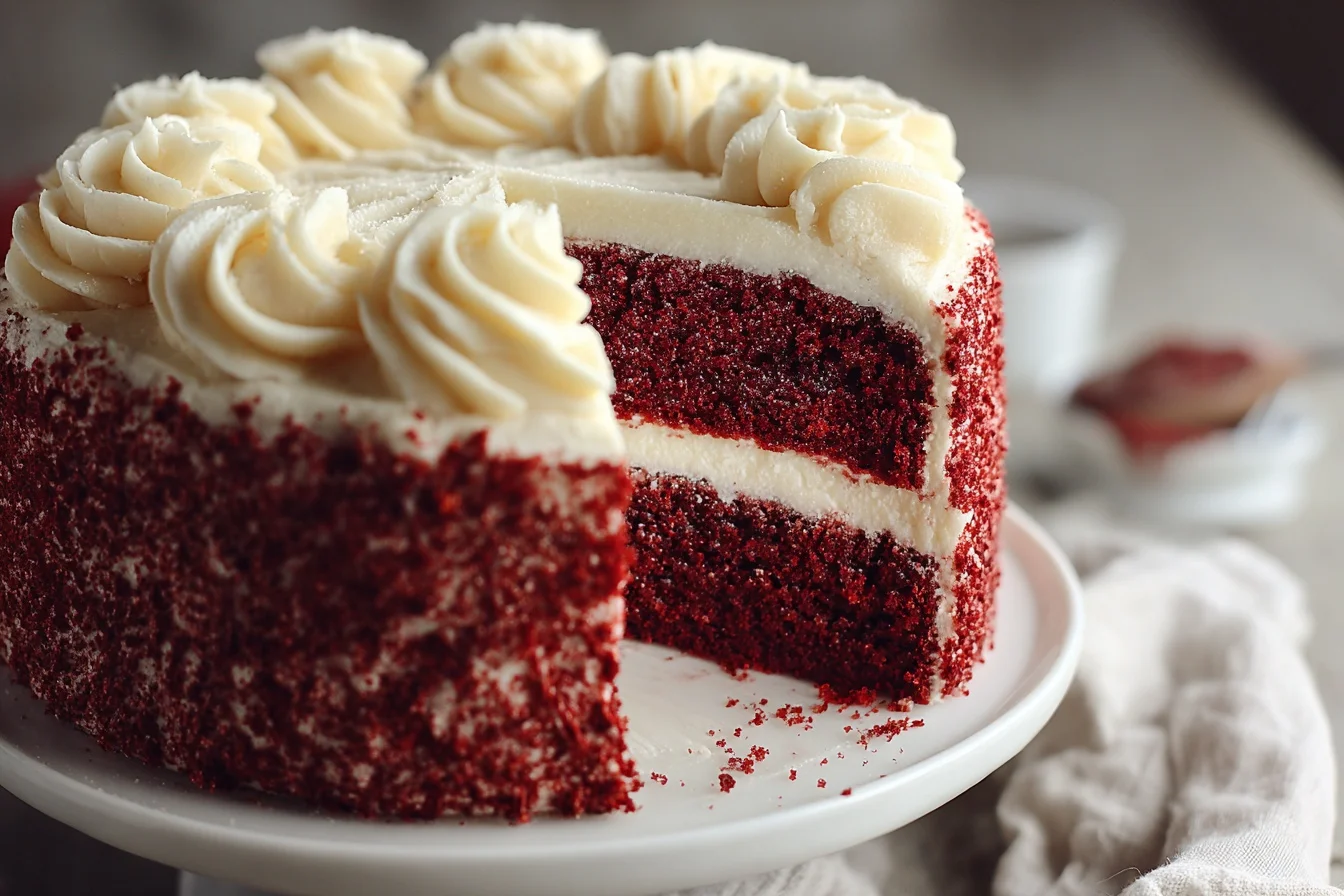 gluten free red velvet cake middle