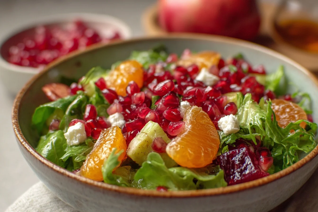 healthy winter salad pomegranate 5 delicious tips middle