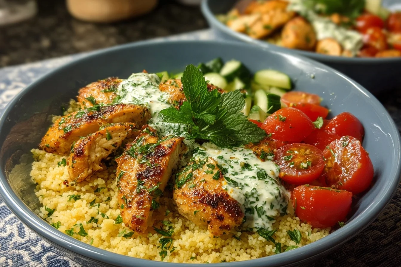 herbed chicken couscous bowls 3 quick recipes in 15 minutes end