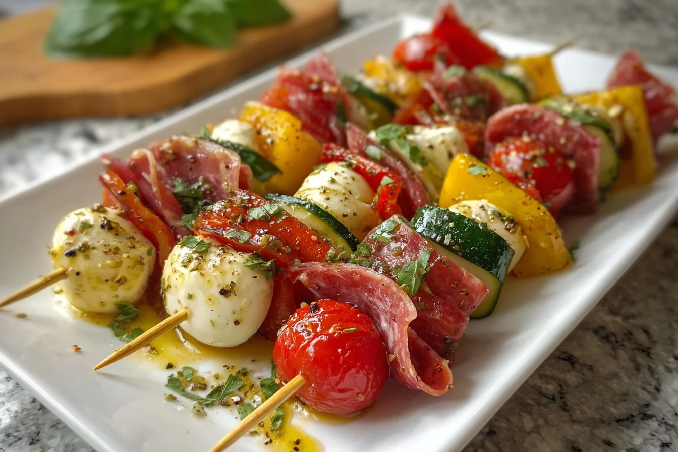 italian antipasto skewers marinated 5 flavorful tips end