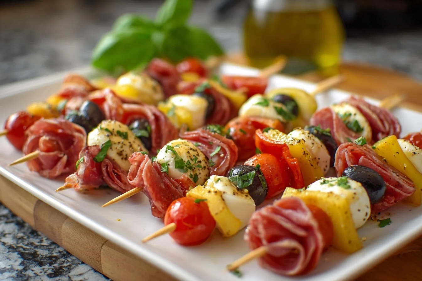 italian antipasto skewers marinated 5 flavorful tips middle