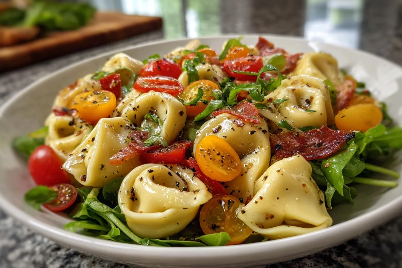 italian tortellini pasta salad 4 easy steps in 15 minutes middle