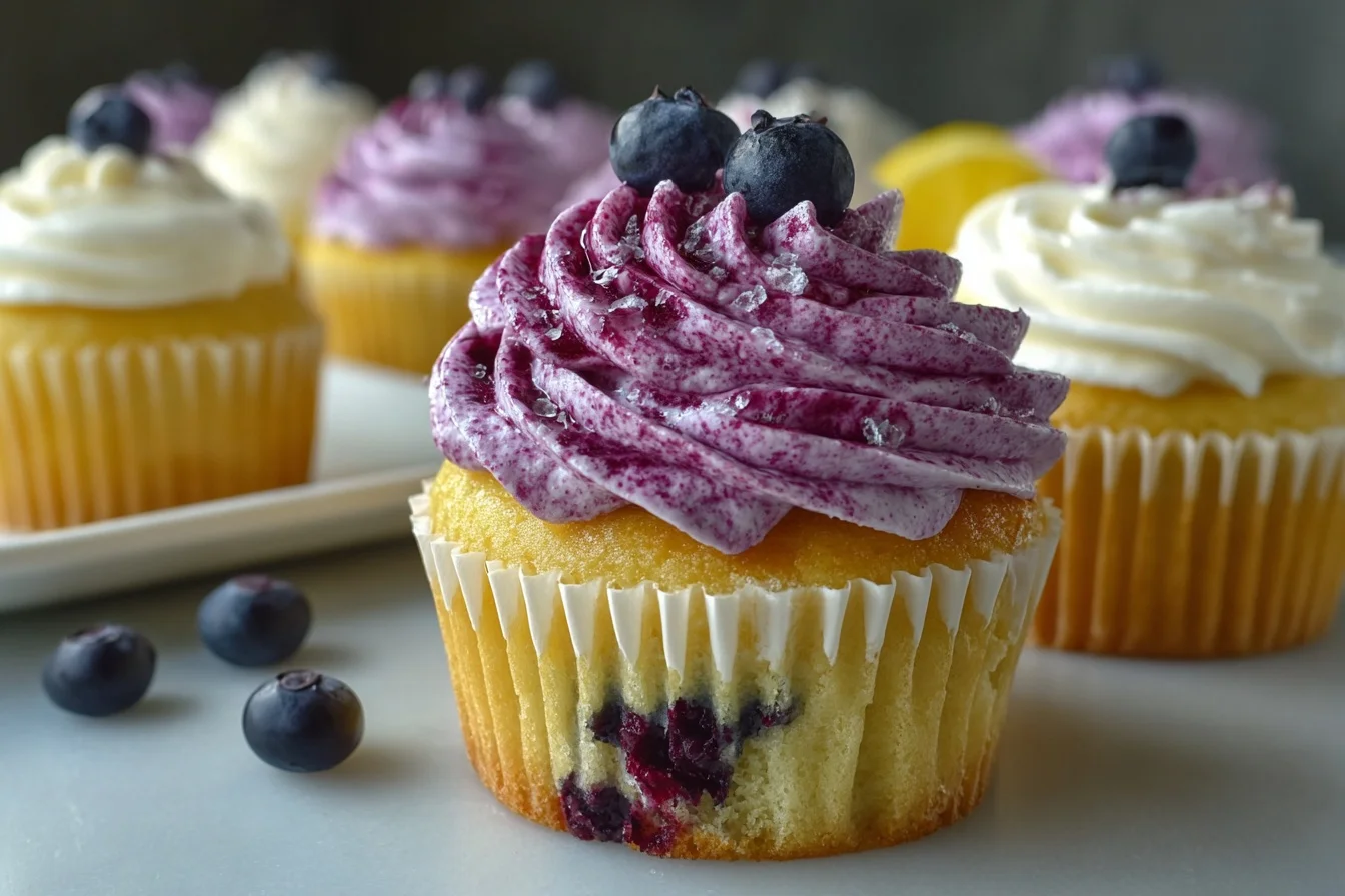 lemon cupcakes blueberry buttercream 5 delicious tips end