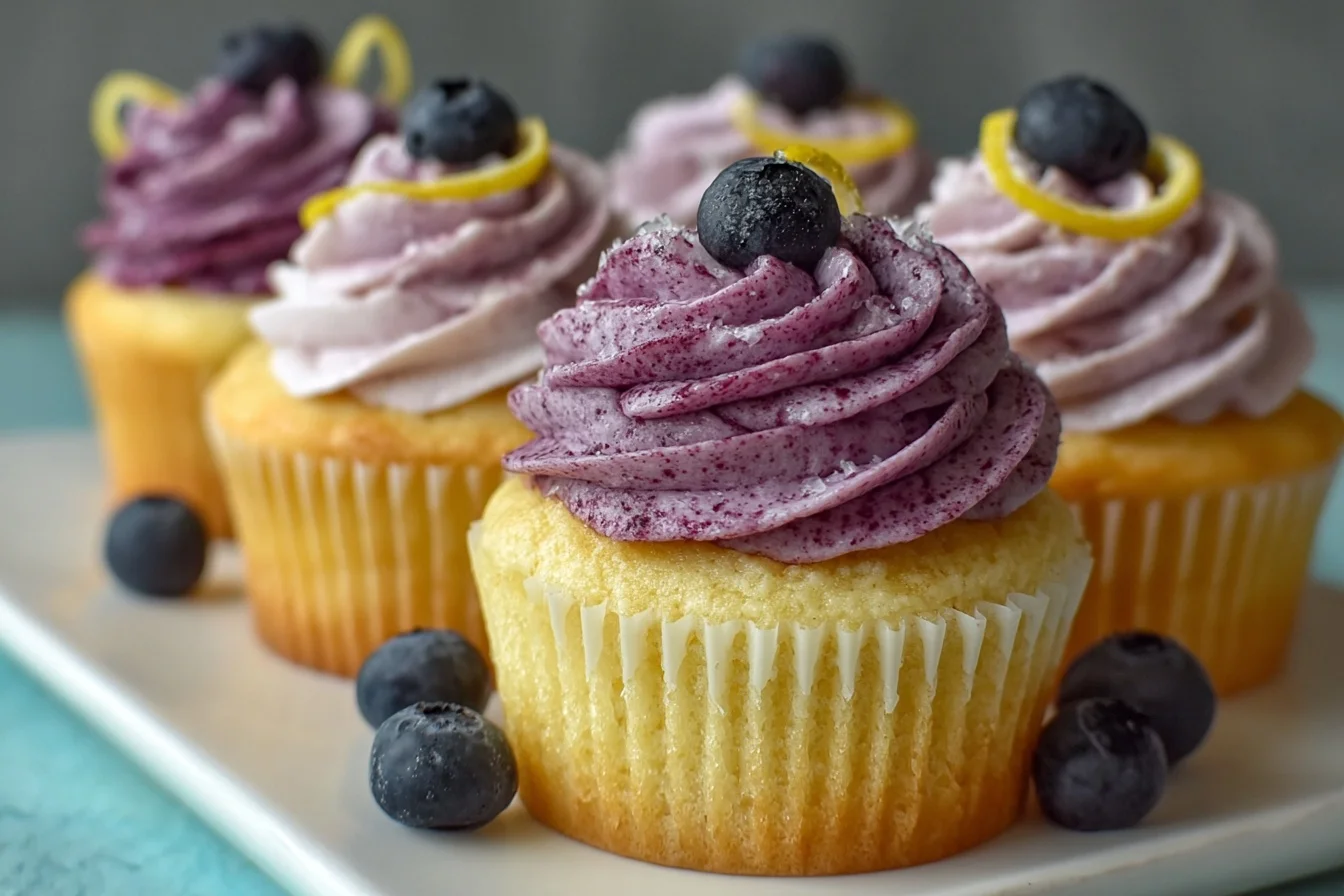 lemon cupcakes blueberry buttercream 7 sweet recipes middle