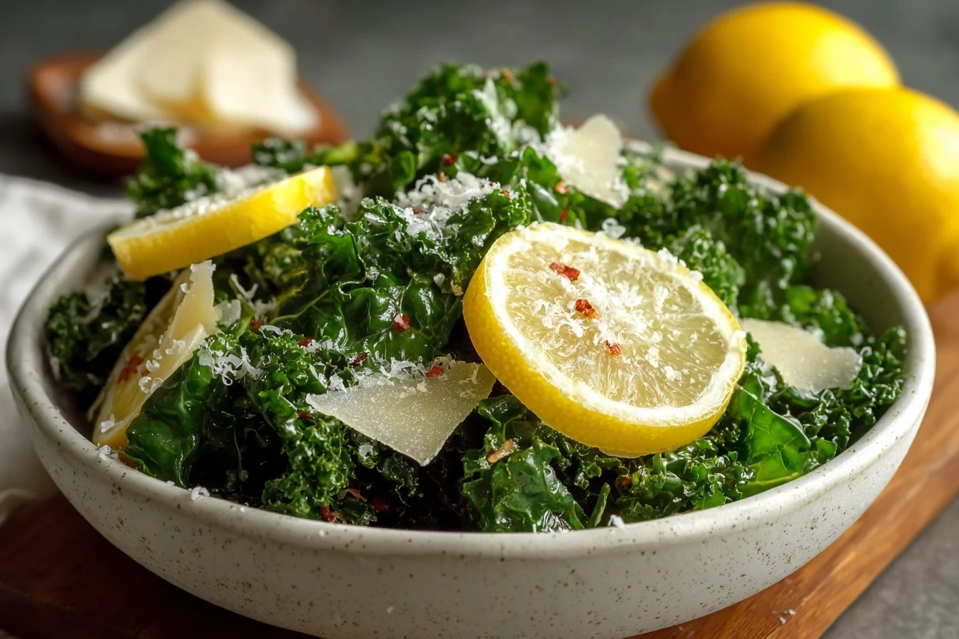 lemon parm kale salad 5 healthy benefits middle