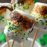 Colorful paddy 8217 marshmallow pops decorated with sprinkles and placed in a festive display