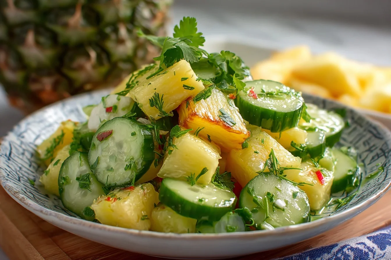 pineapple cucumber salad 4 refreshing recipes middle