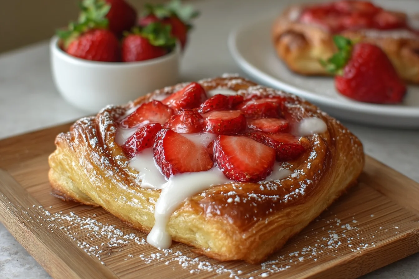 quick easy strawberry danish middle