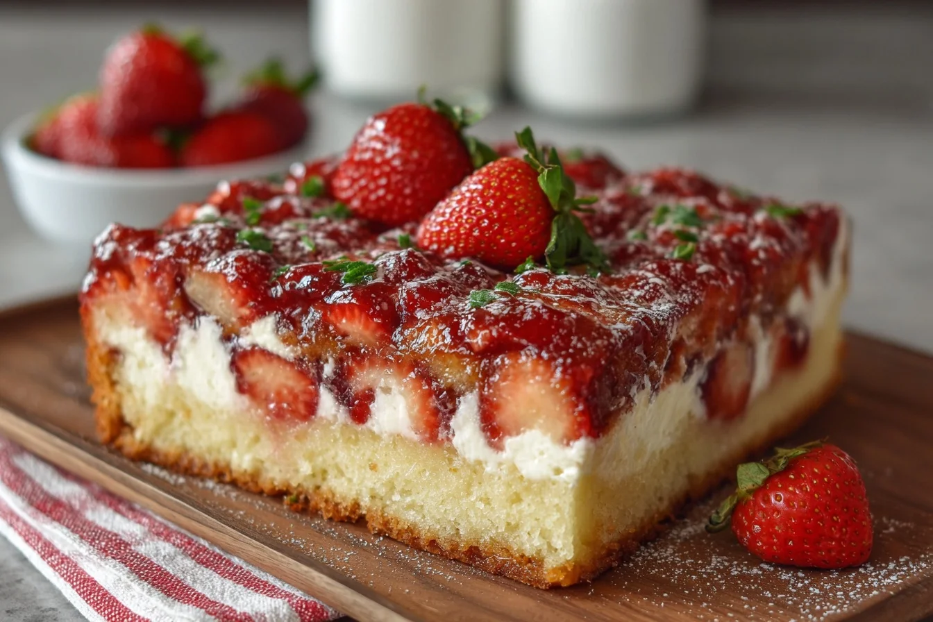 strawberry earthquake cake end